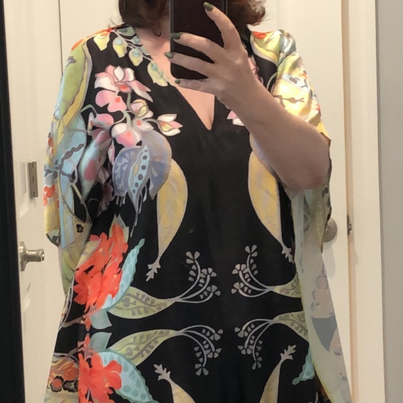 Zara Printed Kaftan Dress NWT - Picture 8 of 9